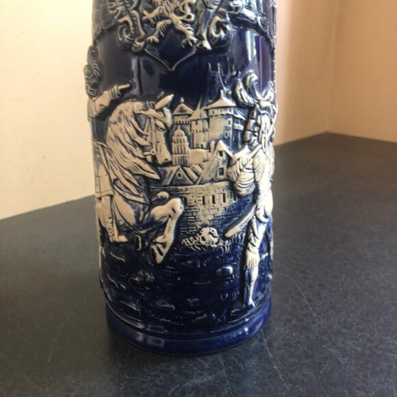 Western Germany Blue Painted Beer Stein RARE vintage - Picture 6 of 10